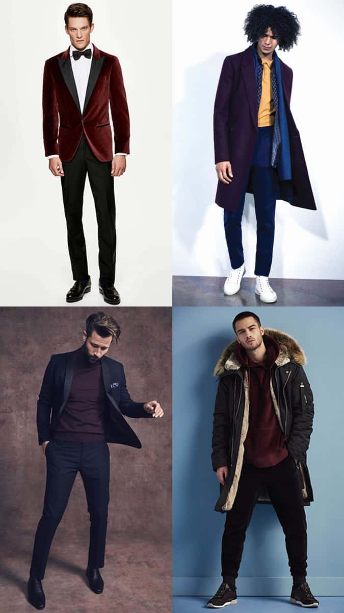 how to wear wine-coloured menswear