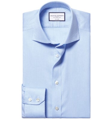 Charles Tyrwhitt Spread Collar Non-Iron Puppytooth Shirt