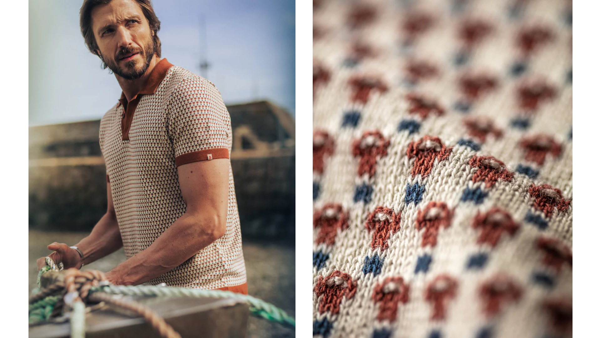 The &SONS Belmont Knitted Polo: A Slice of Riviera Cool for the Modern Man