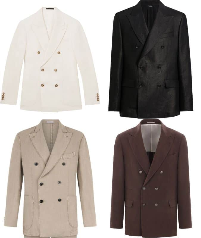 The Best Double-Breasted Linen Suits For Men
