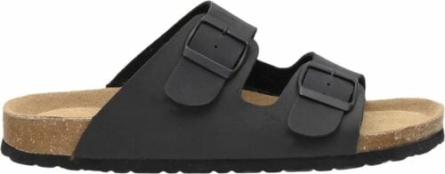 CUSHIONAIRE Men's Lane Cork footbed Sandal with +Comfort