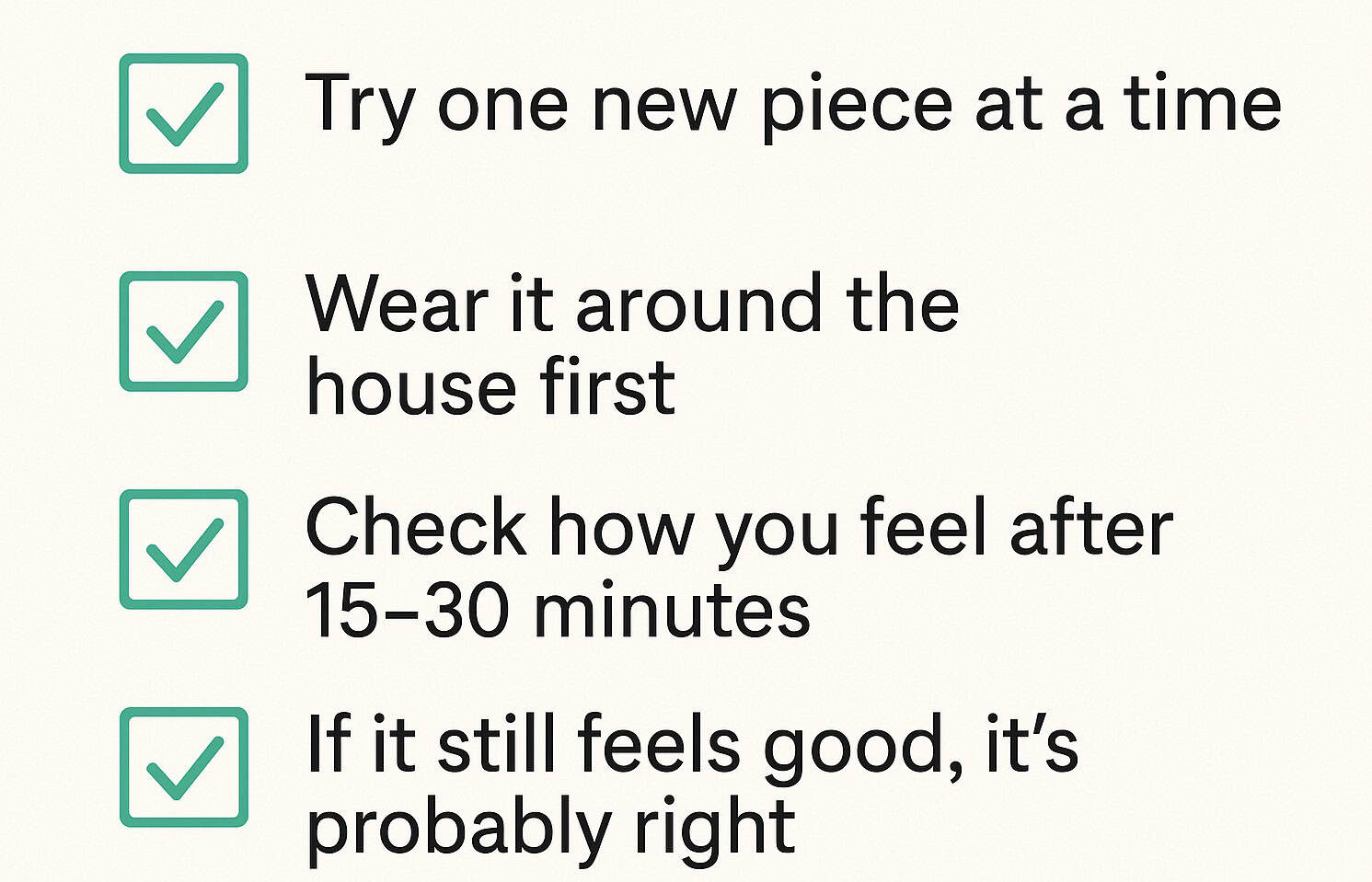 Why Your Clothes Should Feel a Little Weird at First