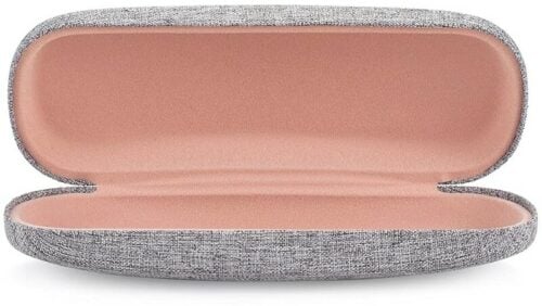 Marvolia Hard Shell Linen Eyeglasses Case