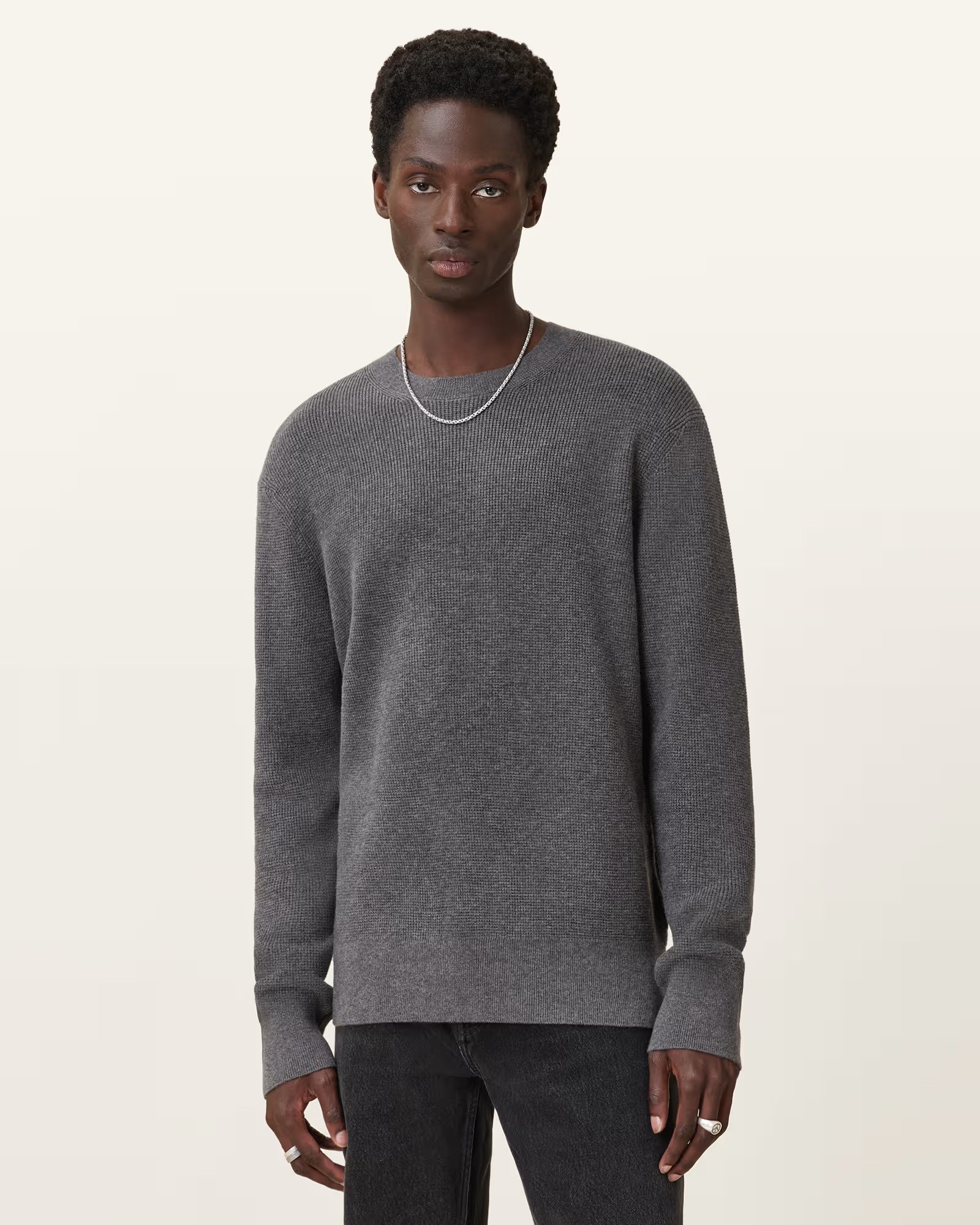 Hayes Waffle Crew-Neck Jumper