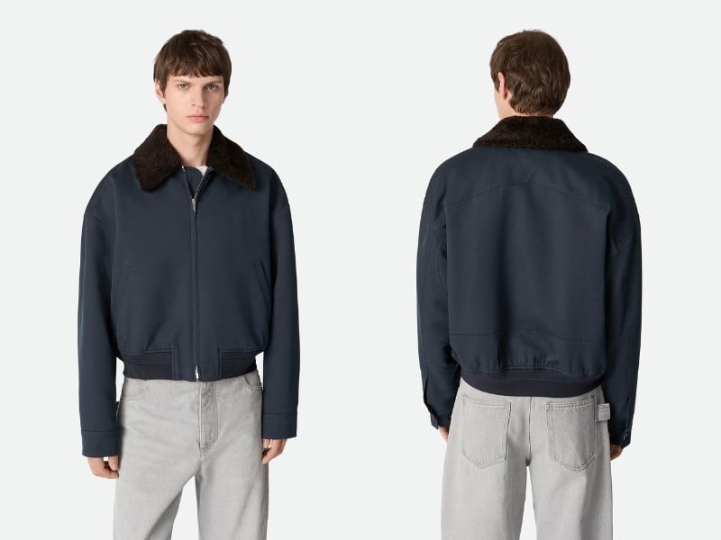 Bottega Veneta Twill Bomber Jacket
