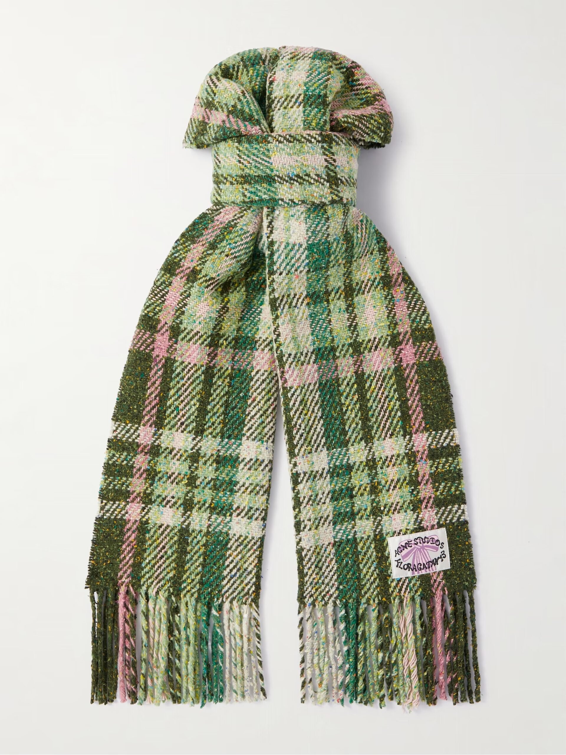 Acne Studios Checked Wool Scarf
