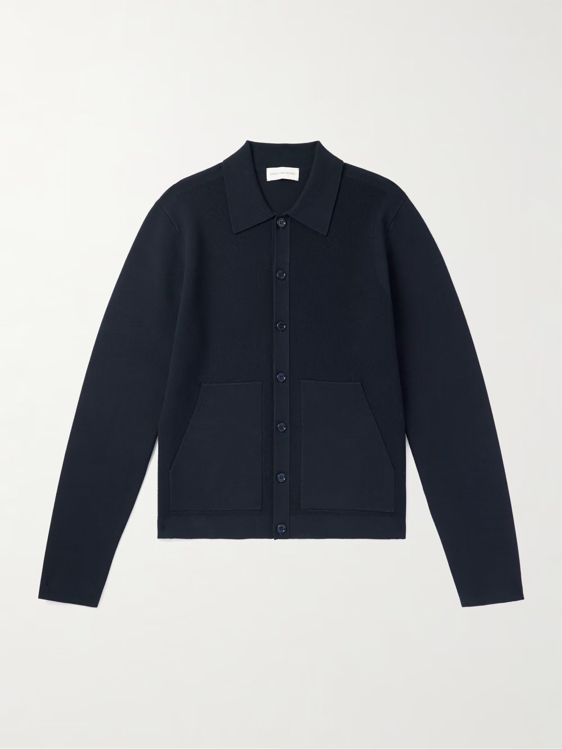 Dries Van Noten Waffle Knit Cardigan