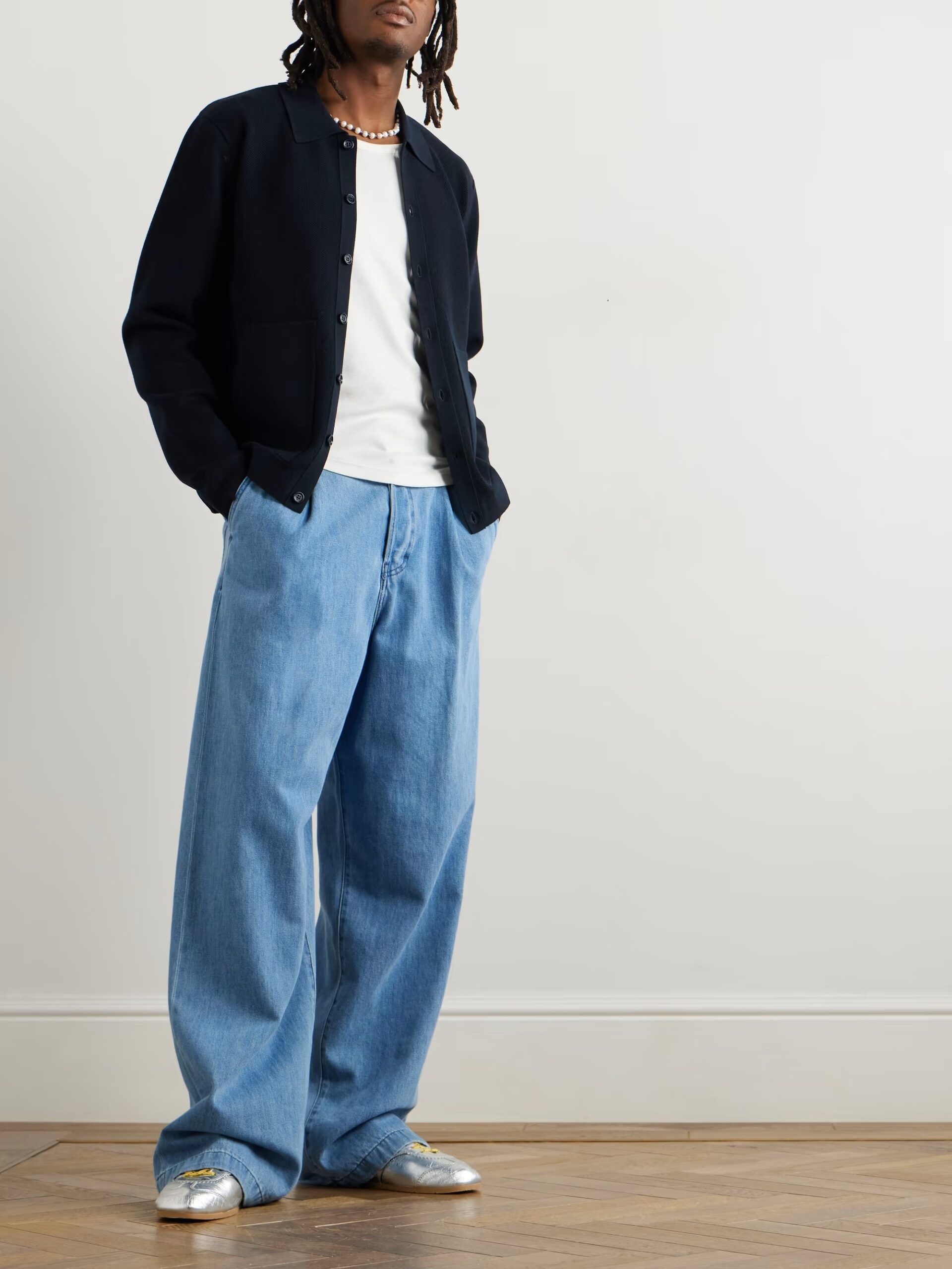 Dries Van Noten Waffle Knit Cardigan