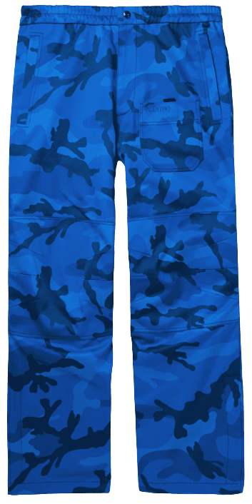 Valentino Wide-Leg Camouflage Cargo Trousers