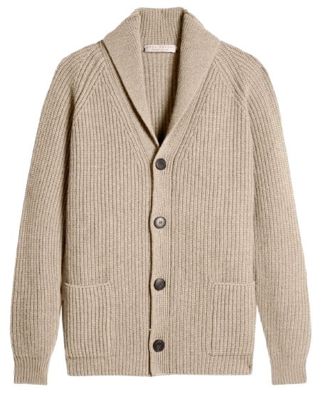 Luca Faloni Chunky Knit Shawl Cardigan