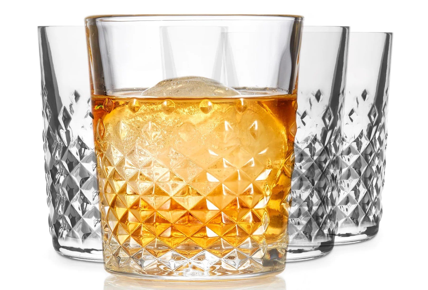 Libbey Carats Double Old Fashioned Glasses