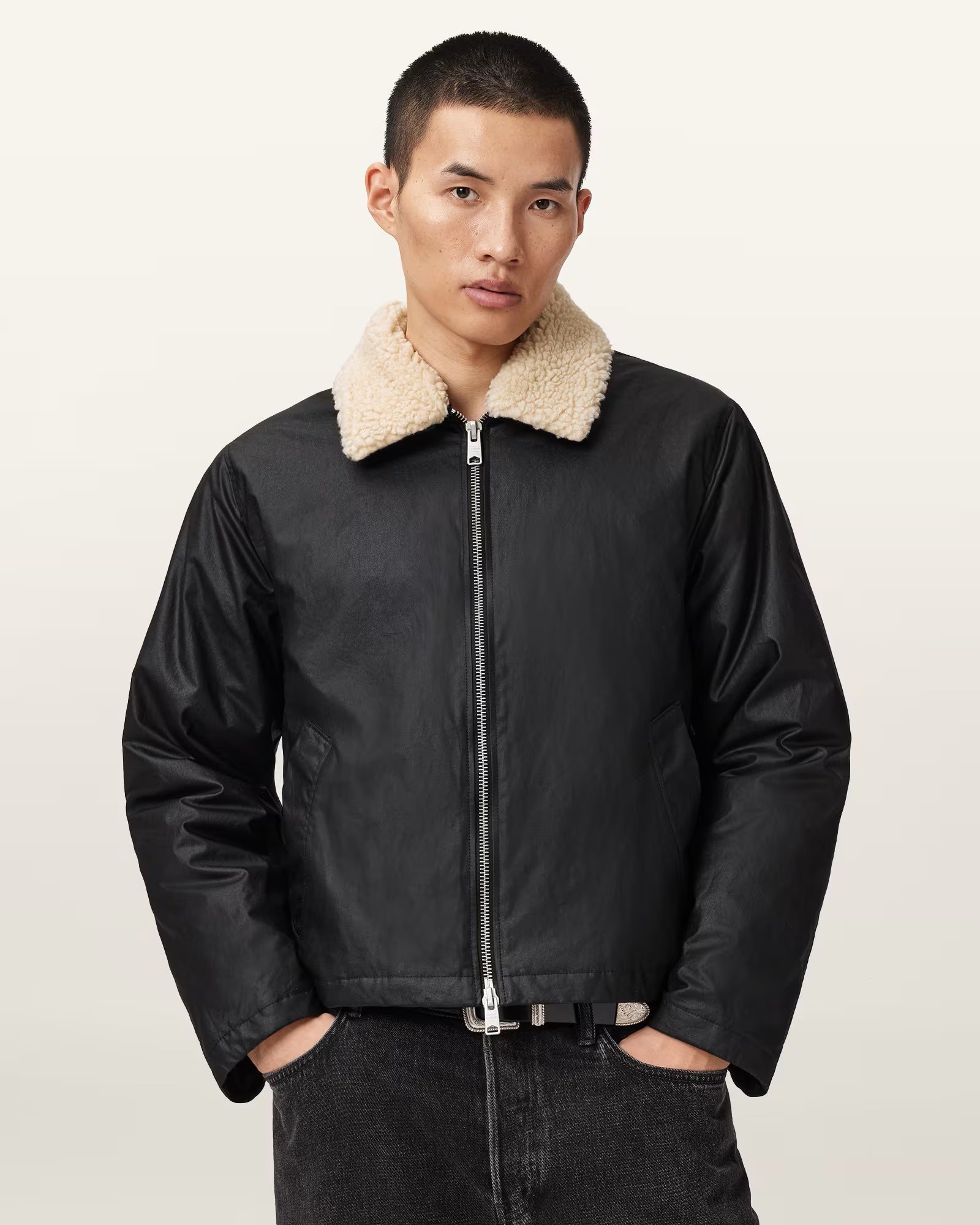 AllSaints Boston Wax Jacket