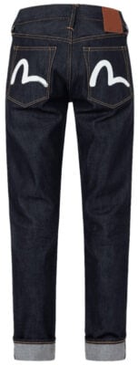 Evisu Off-White Seagull Carrot Fit Raw Denim Jeans 2017