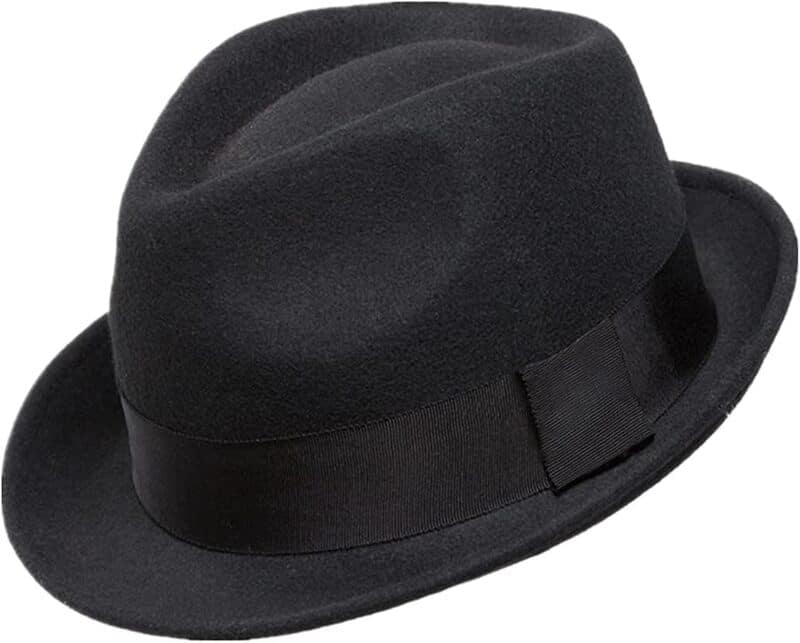 Home Prefer Short Brim Fedora Hat for 1920s Men's Fashion