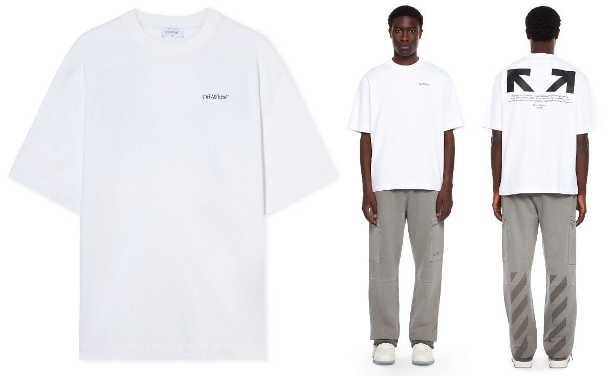 Off-White Half Arrow Skate Logo Tee