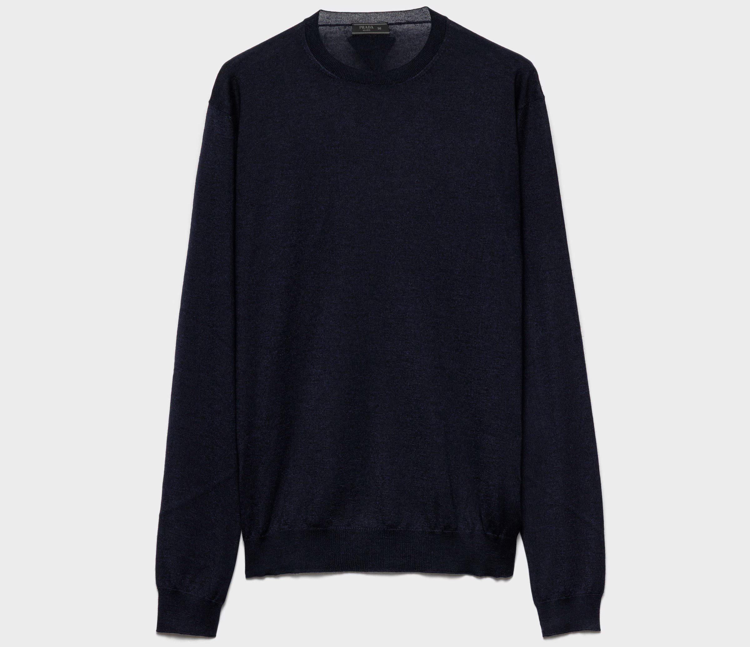 Prada Cashmere and Silk Crew Neck Sweater