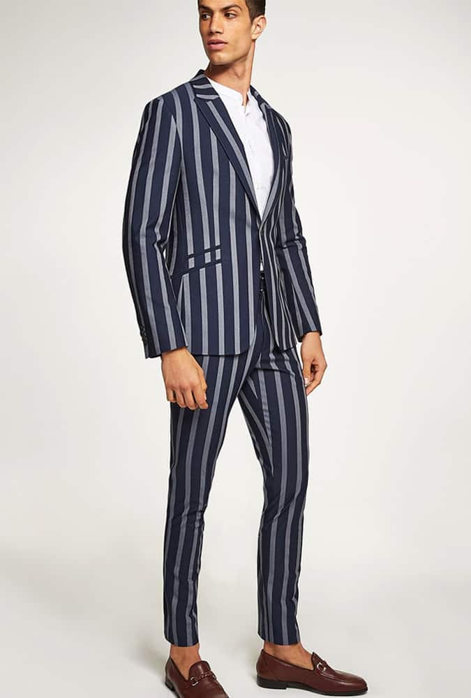 Topman Pinstripe Suit
