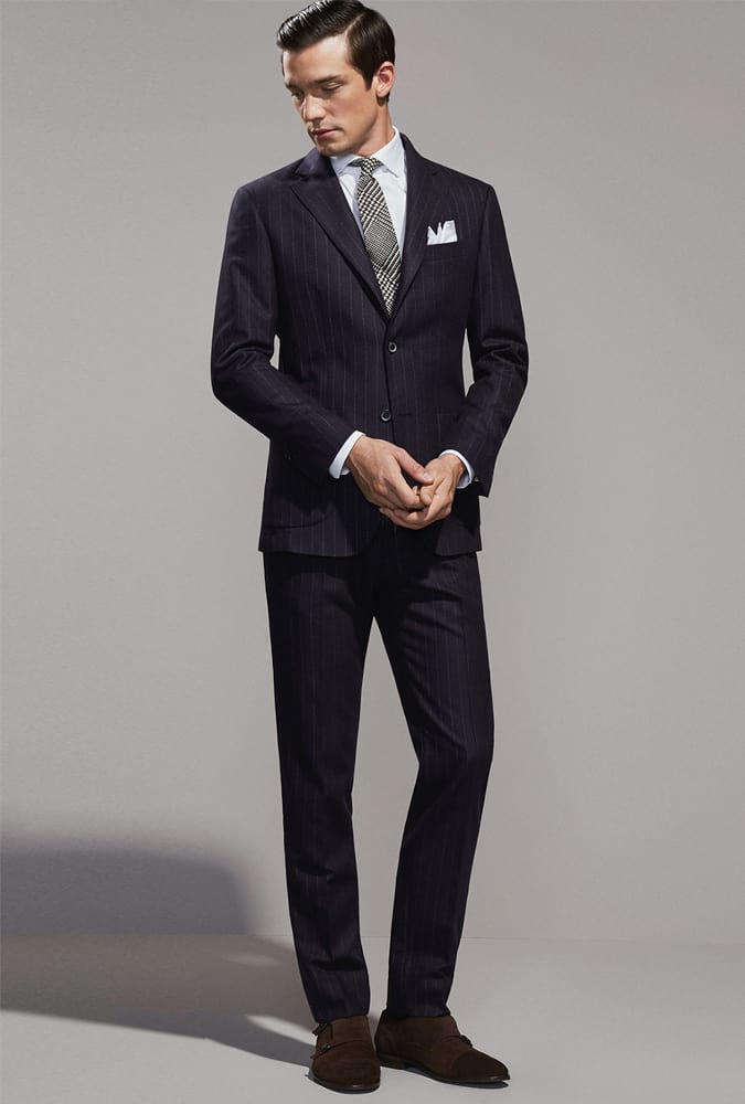 How to wear a pinstripe suit in a modern way