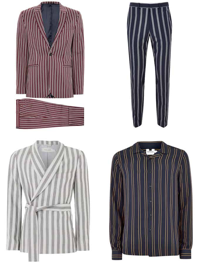 Affordable pinstripe suits for men