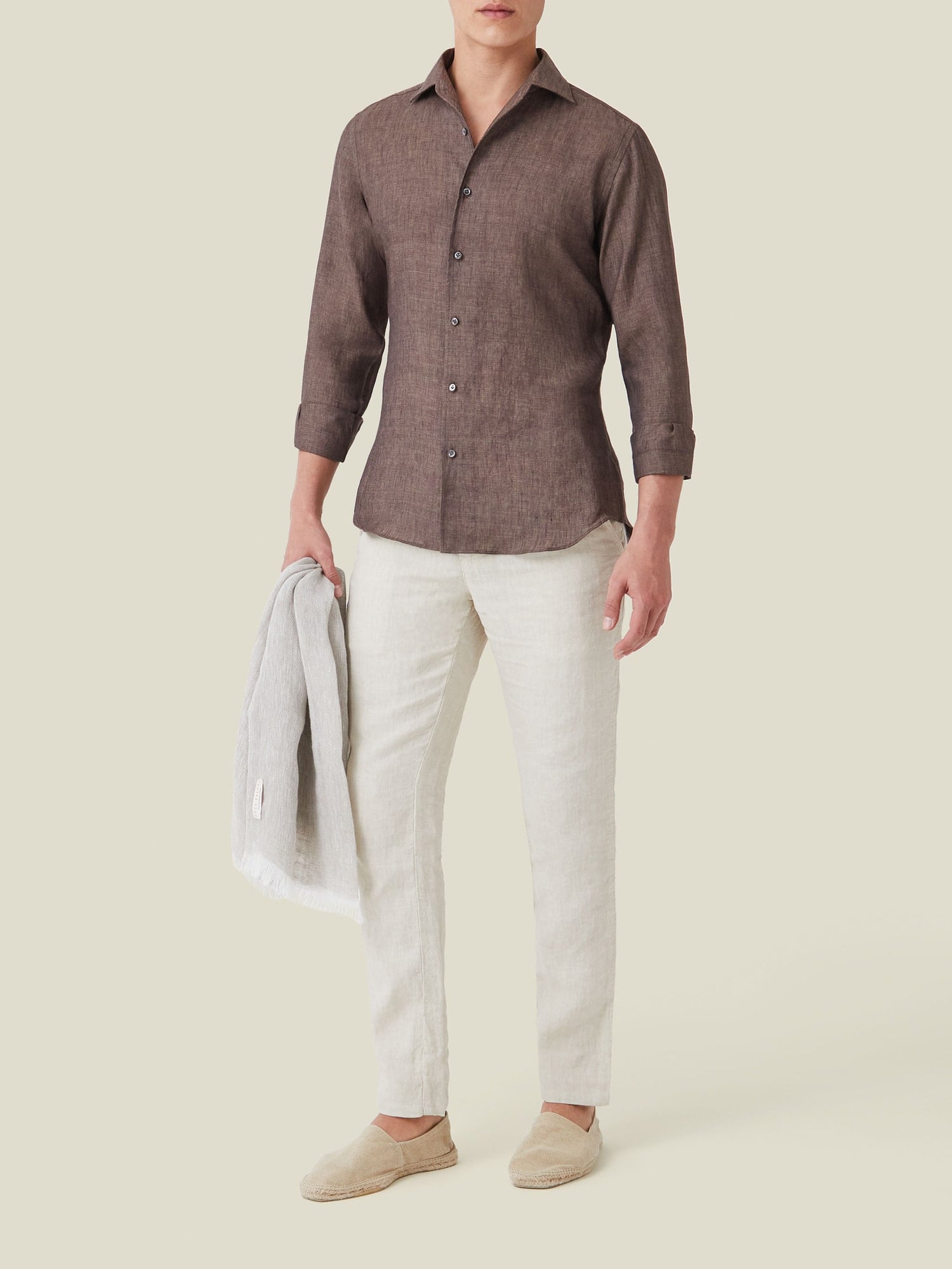 Luca Faloni Chocolate Brown Portofino Shirt