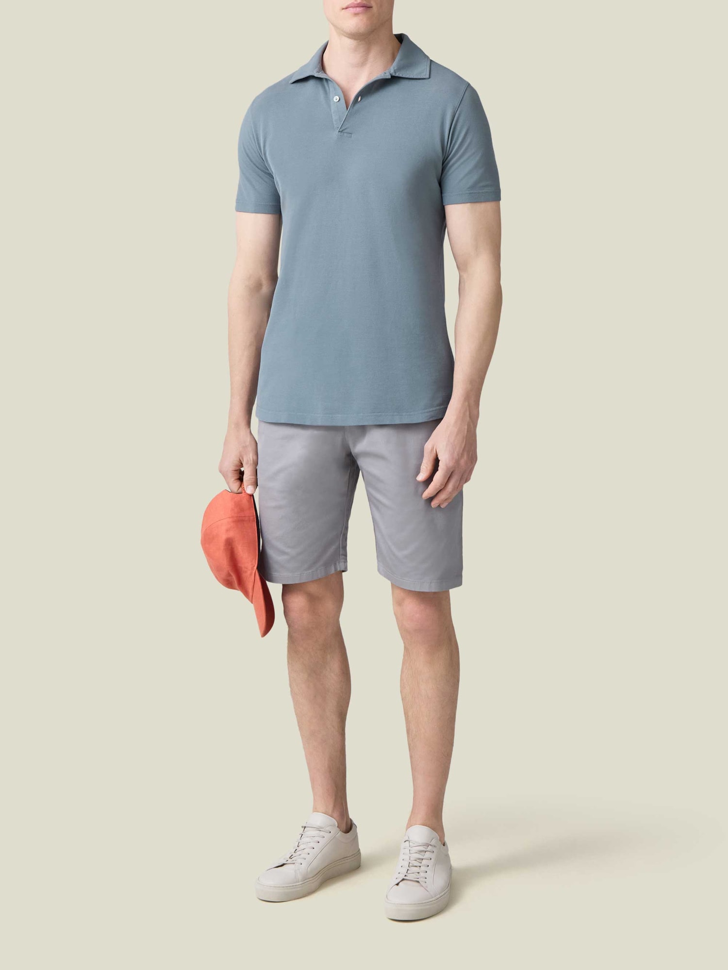 Luca Faloni French Blue Classic Polo