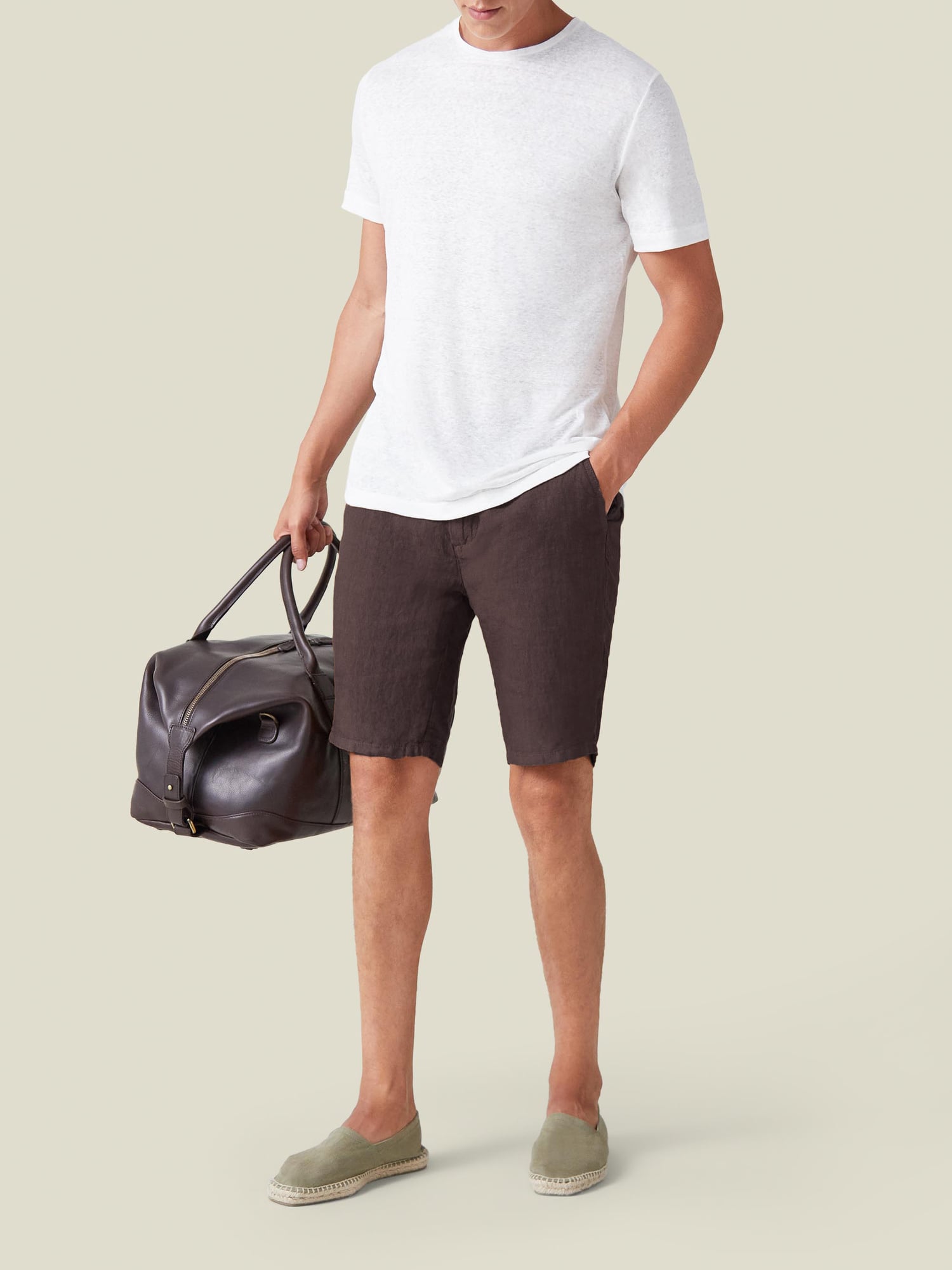 Luca Faloni Chocolate Brown Bermuda Shorts