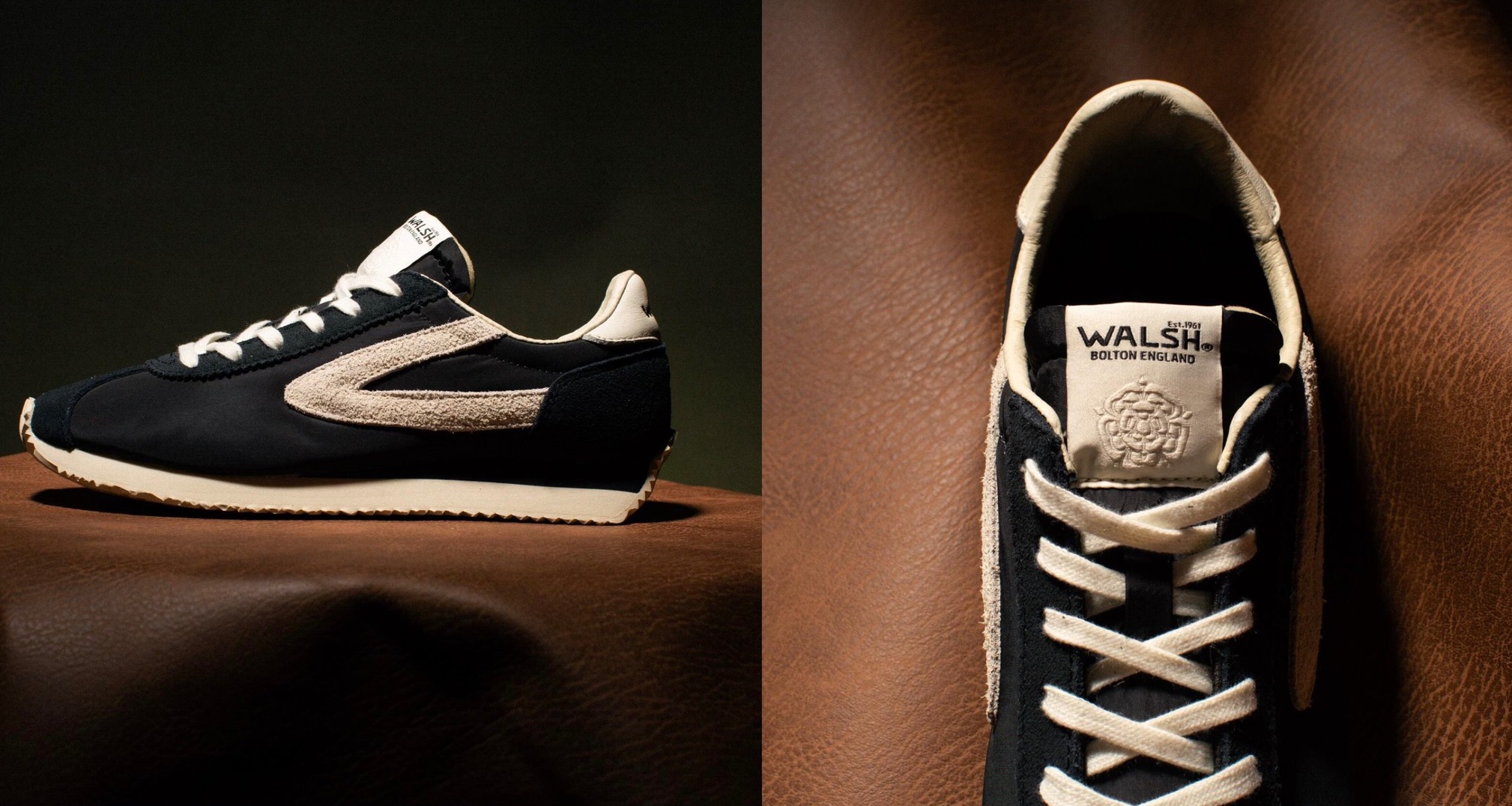 Capital Steps: The Walsh London Black / Beige Sneakers