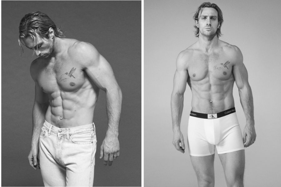 Aaron Taylor-Johnson in the Calvins or Nothing 2023 campaign&nbsp;